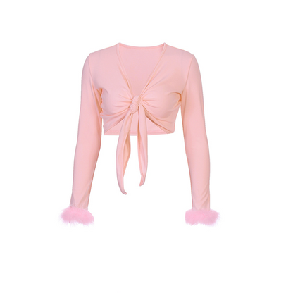 V-neck sexy T-shirt PL53038