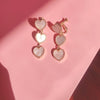 Shell Pink Heart Earrings PL52769