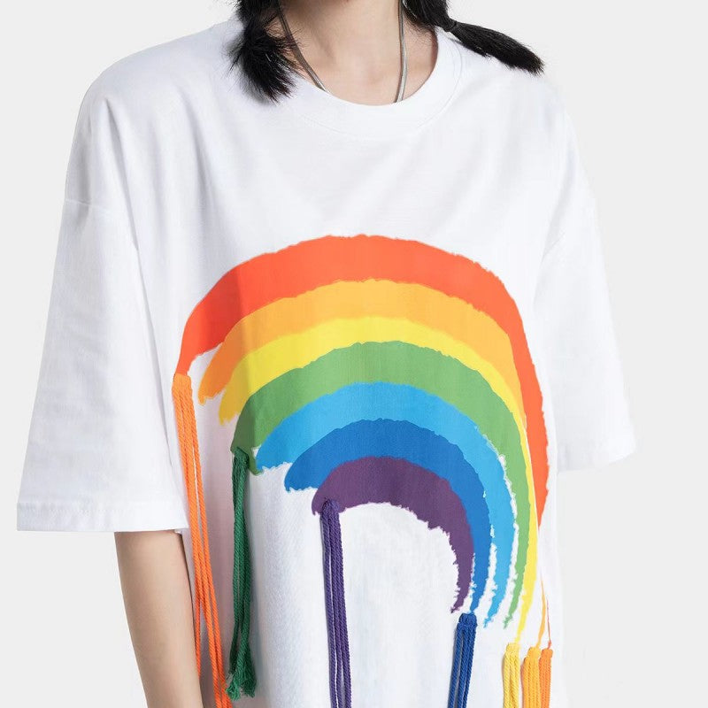 Rainbow Print T-shirt PL53028