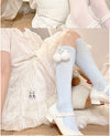 Lolita Bow Pom Cotton Socks PL52873