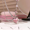 Pink Diamond Heart Necklace PL52947