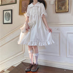 White Doll Collar Dress PL52964