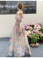 Floral Organza Long Dress PL52897