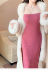 plush long coat PL52738