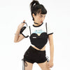 Cute cat t-shirt + heart top PL53039