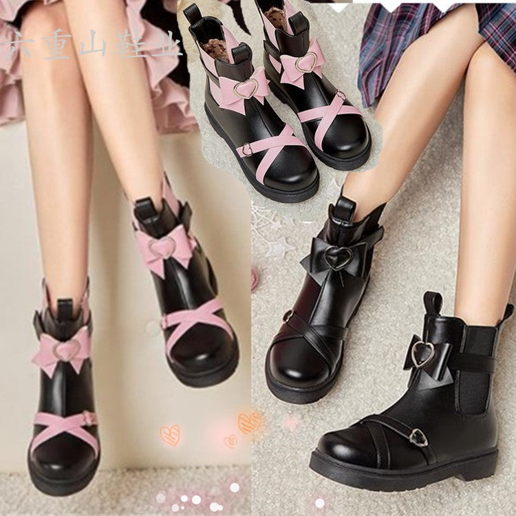 JK Black Lolita Boots PL53048