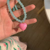 Powder Blue Heart Necklace PL52996