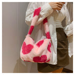 Cute Plush Heart Shoulder Bag PL52864