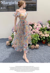 Floral Organza Long Dress PL52897