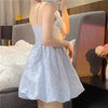 Blue Bow Slip Dress PL52985