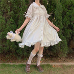 White Doll Collar Dress PL52964