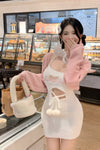 Cute plush knitted dress PL52886