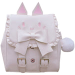 Embroidered Cat Bow Backpack PL52871