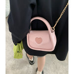 Cute Heart Lock Square Bag PL53077