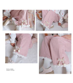 Cute bow thick straight-leg pants PL52866