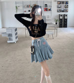 Cute denim skirt PL53102