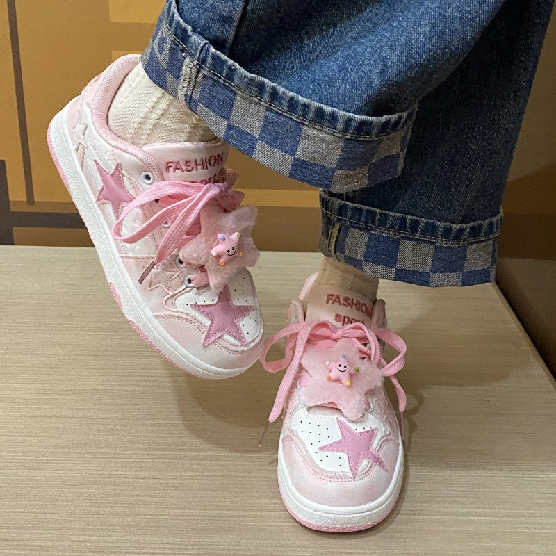 Cute Pink Star Sneakers PL53059