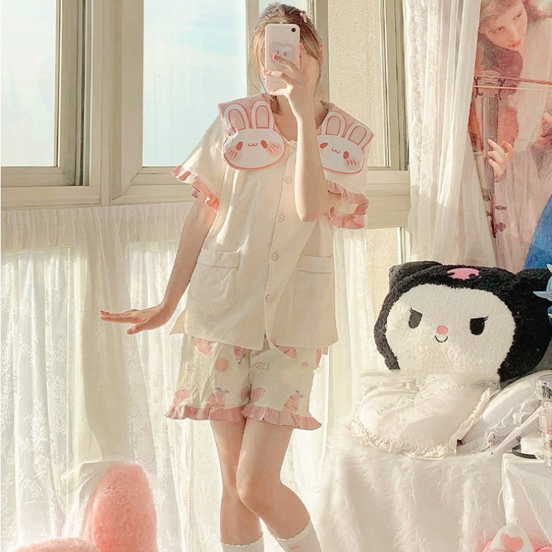 Cute Pink Rabbit Pajama Set PL53026