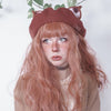 Lolita orange long roll wig PL20291