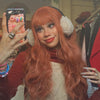 Lolita orange long roll wig PL20291