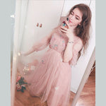 Lolita Lantern Sleeve Gauze Dress  PL20044