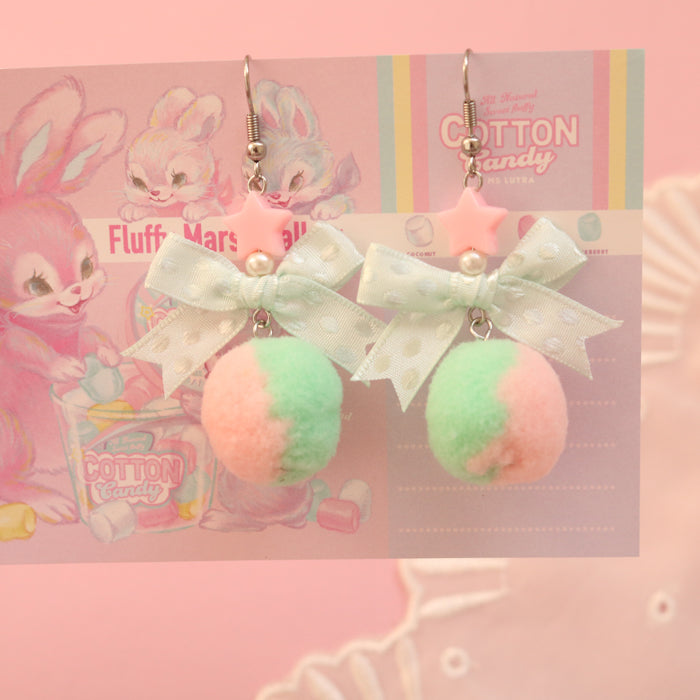 Lovely plush earrings PL50993