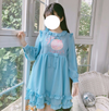 Lovely bow long sleeve dress PL51350