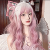 Lolita gradient pink long curly hair wig PL51552