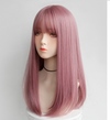 Lolita pink long straight wig PL51923