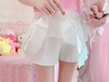 White wings pleated skirt PL52149