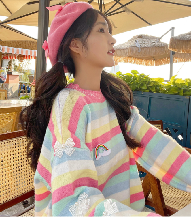 Cute rainbow sweater PL52150