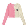 Pink and Apricot Knit Cardigan  PL52267