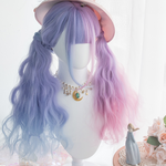 Harajuku stitching wig + hair bag PL20589