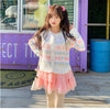 Pink gauze skirt + sweater set PL52792