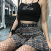 Lolita Plaid High Waist Zip Skirt  PL20157