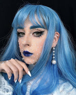 Blue-white fairy wig PL10233