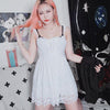 Sexy white lace harness dress  PL10063