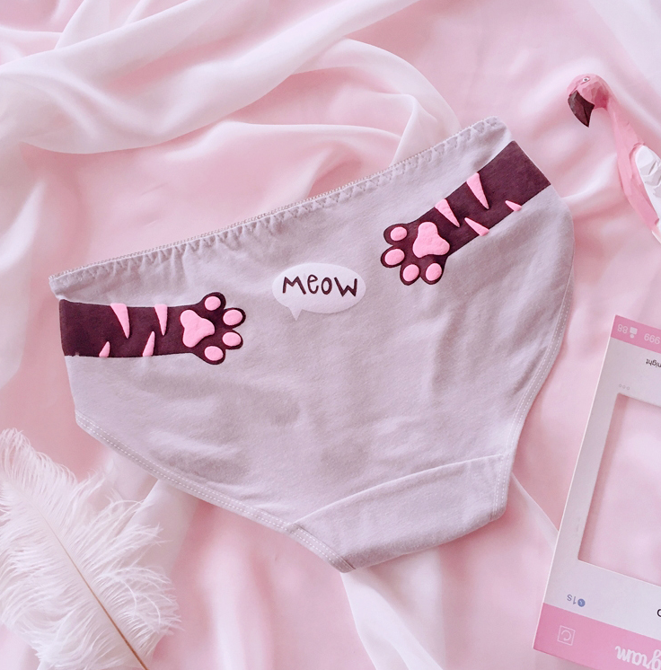 Lolita cat paw print panties  PL20318