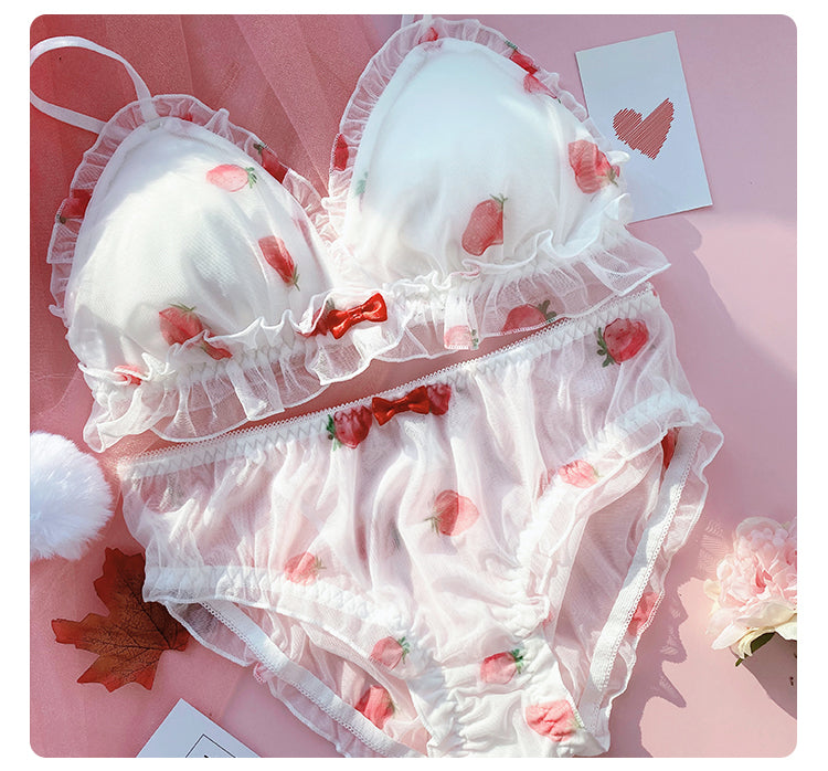 Cute Strawberry Bra Set  PL52297