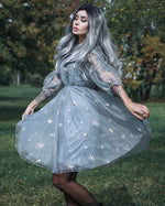 Star sequin gauze dress PL20522