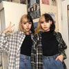 Loose plaid shirt PL20339