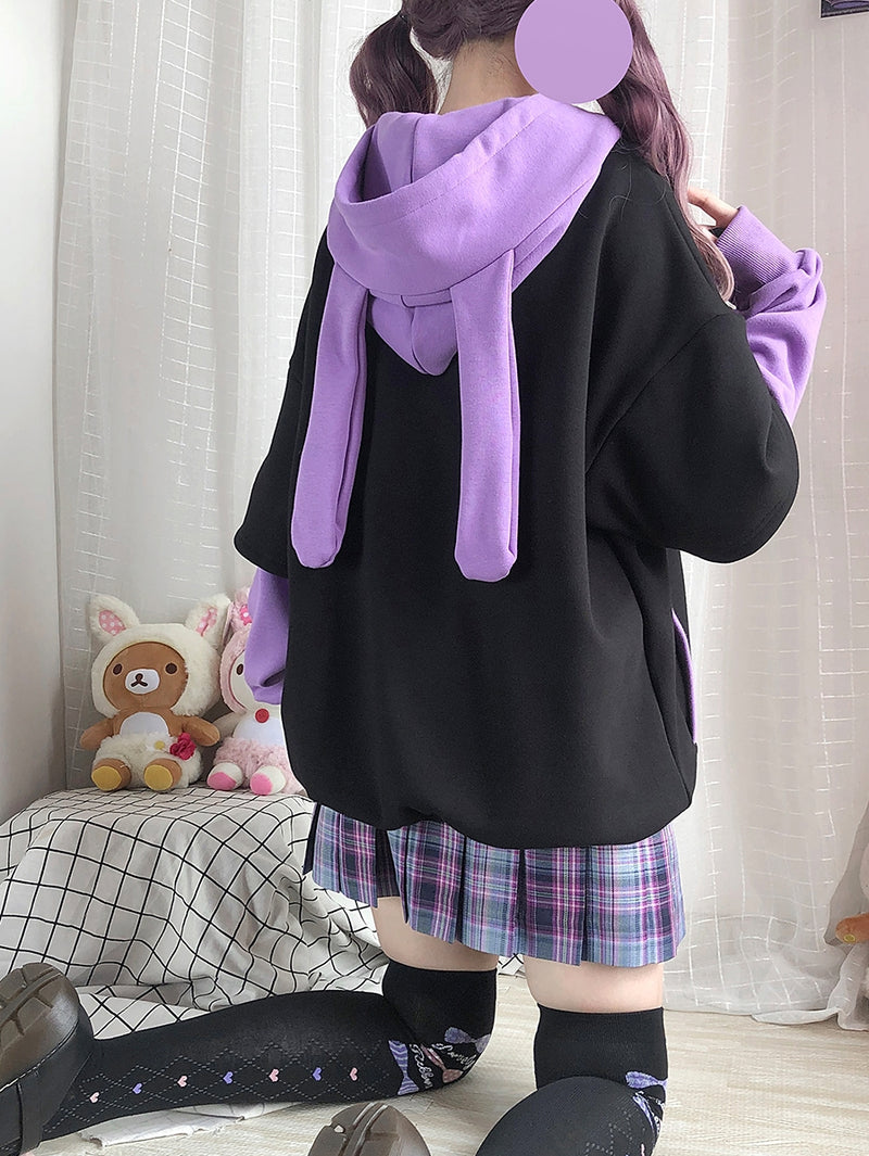 Fake two piece cartoon Hoodie PL21029