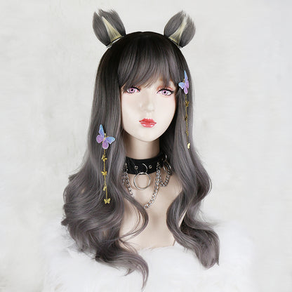 Cute Lolita long curly wig PL3009