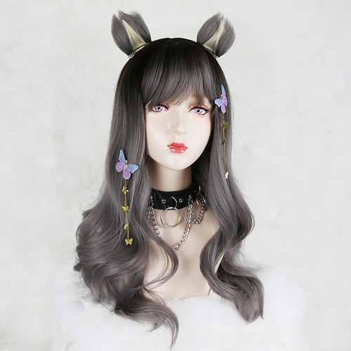 Cute Lolita long curly wig PL3009