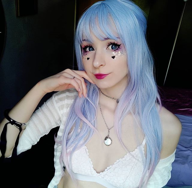 "unicorn" gradient wig  PL20952