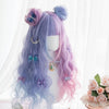 Harajuku stitching wig + hair bag PL20589