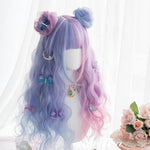 Harajuku stitching wig + hair bag PL20589