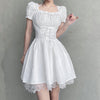 Cute white dress PL30089