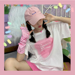 Gradient Heart Letter Short Sleeve  PL52265