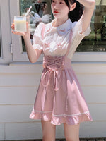 Pastel pink girl suit  PL51854